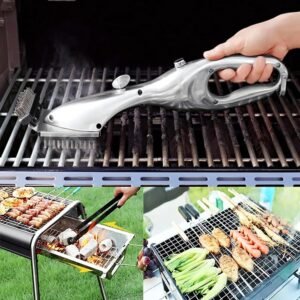 BBQ Vapor Cleaner Brush Handheld Barbecue Rack Cleaning Water Brush Oil Fume Cleaning Brush Easily Clean Dirt