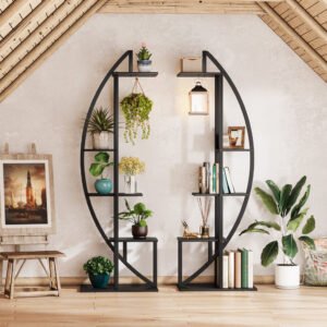 Curved Plant Stand Pack of 2, 5-Tier Flower Display Shelf