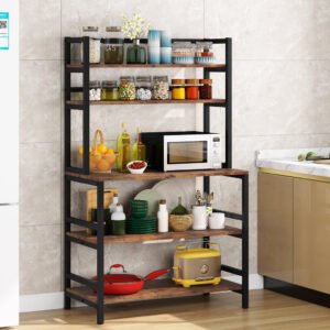 Industrial Kitchen Baker's Rack, 5-Tier Kitchen Utility Storage Shelf