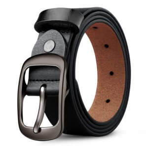 Men's Simple Pin Buckle Wear-resistant Cowhide Belt