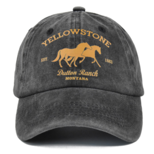 Men's Vintage American Western Yellowstone Print Cap