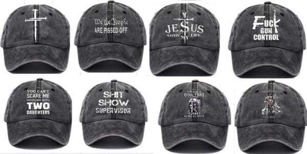 We The People Are Pissed Off Printed Baseball Cap Washed Cotton Hat